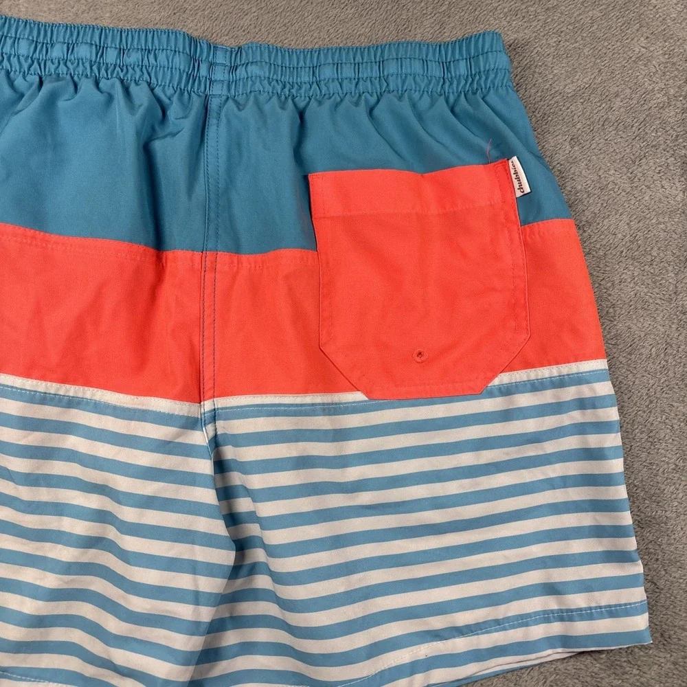 Chubbies Striped Swim Shorts Orange/Blue 5.5